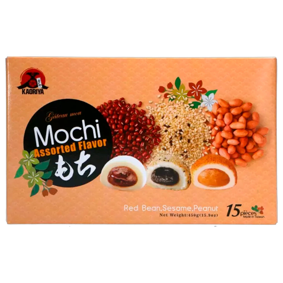 Mochi Assorted Red Bean, Sesame & Peanut 450g