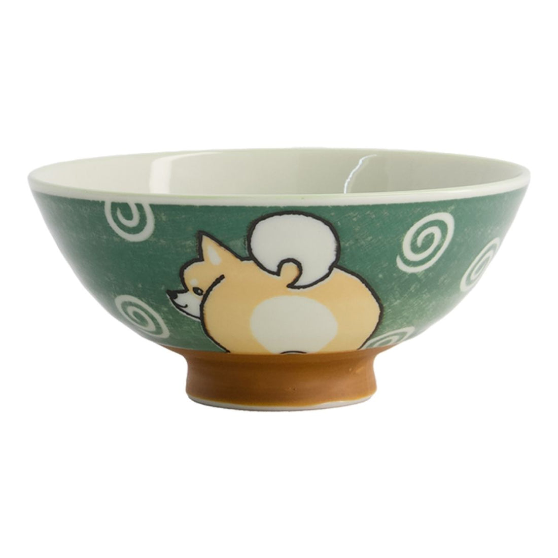 Tokyo Design Studio Kawaii Bowl Rice Shiba-Dog Green 500ml