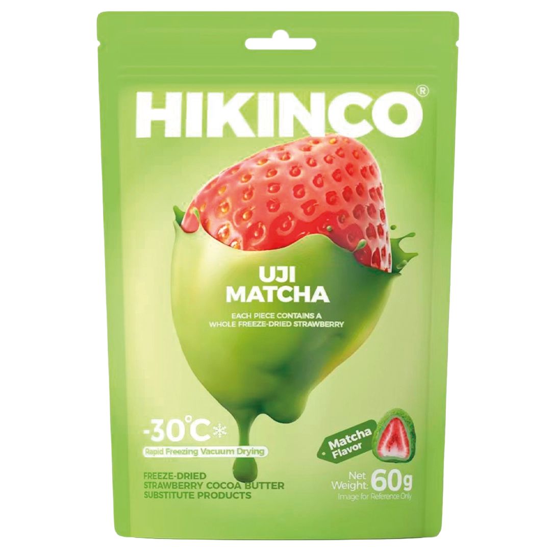 Hikinco Freezedried Strawberry Matcha 60g