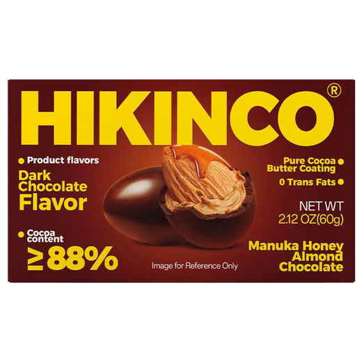 Hikinco Manuka Honey Almond Dark Chocolate 88% 60g