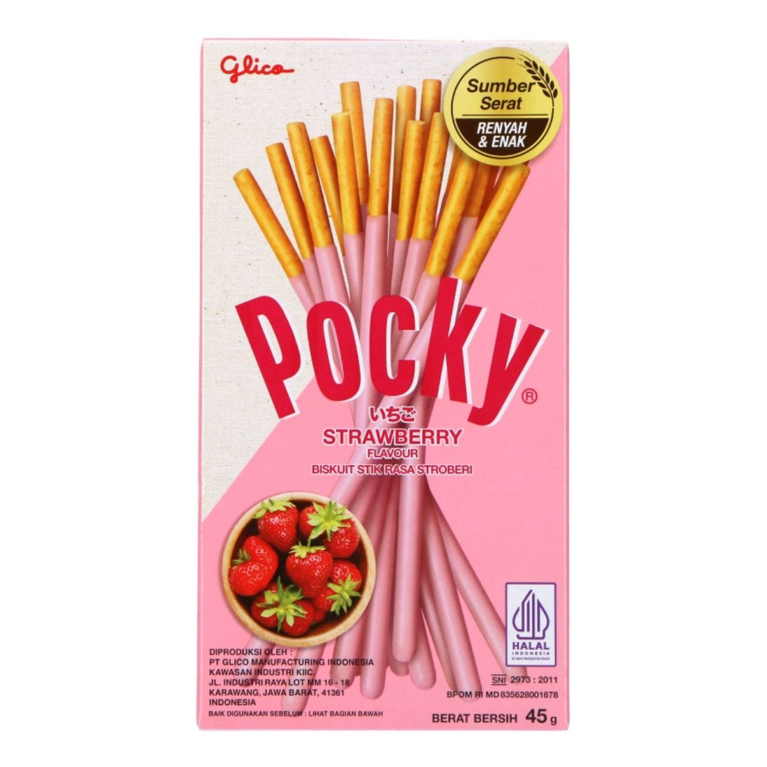 Pocky Biscuit Stick Strawberry 43g