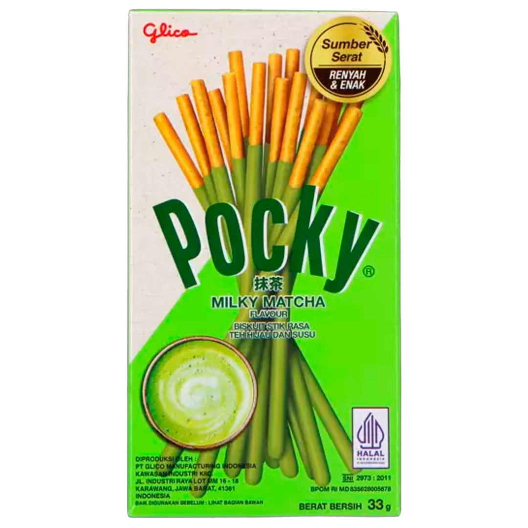 Pocky Biscuit Stick Milky Matcha Flavor 33g